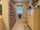 Bathroom featuring light green walls, cabinetry, and a shower with a curtain at 8 Brisbane Dr, Charleston, SC 29407