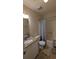 This is a bathroom with a shower/tub, toilet, vanity with sink, and granite countertop at 806 Greenmeadow Dr, Goose Creek, SC 29445