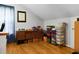 The attic has been converted into a versatile living space or storage room at 8692 Bentwood Dr, North Charleston, SC 29406