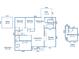 Layout of home featuring bedrooms, bathrooms, living room, kitchen, garage, patio, and additional office/bedroom space at 8692 Bentwood Dr, North Charleston, SC 29406