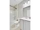 Bright bathroom featuring a tub and shower, vanity with sink, and modern fixtures at 104 Wild Orchid Way, Huger, SC 29450