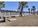 Outdoor horseshoe area with stunning lake views at 104 Wild Orchid Way, Huger, SC 29450
