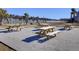 Outdoor picnic tables with beautiful lake view provide an inviting spot for gatherings and community events at 104 Wild Orchid Way, Huger, SC 29450