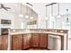 Open kitchen featuring granite countertops, stainless steel dishwasher, and pendant lighting at 112 Mayfield Dr, Goose Creek, SC 29445