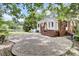 Backyard with paver patio and brick trim, offering outdoor living space and beautiful views of the well-maintained lawn at 115 Old Postern Rd, Summerville, SC 29483