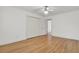 This bedroom features hardwood floors, neutral walls, and closet space at 115 Old Postern Rd, Summerville, SC 29483