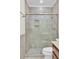 Tiled shower stall featuring a glass door and tiled walls at 115 Old Postern Rd, Summerville, SC 29483
