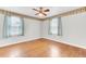 Bedroom featuring hardwood floors and large windows with curtains at 1237 Fort Dr, Hanahan, SC 29410