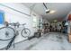Spacious garage with shelving units for storage and a bicycle mounted on the wall at 1253 Dingle Rd, Mount Pleasant, SC 29466