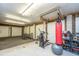 Spacious garage with exercise equipment and bike storage at 1520 Regimental Ln, Johns Island, SC 29455