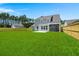 A lush backyard featuring new sod and a wooden fence surrounding the perimeter at 1950 Parish House Cir, Johns Island, SC 29455