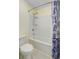 Bathroom featuring a white bathtub-shower combination and white toilet at 206 President Cir, Summerville, SC 29483