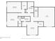 Floor plan showing the layout of bedrooms, bathrooms, closets, and loft on the second floor at 206 President Cir, Summerville, SC 29483