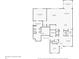 Floorplan of home layout with room dimensions and labels for each room at 206 President Cir, Summerville, SC 29483