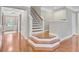 Inviting foyer with hardwood floors and staircase at 206 President Cir, Summerville, SC 29483