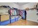 Spacious walk-in closet with wooden floor and lots of storage at 206 President Cir, Summerville, SC 29483