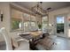 Beautiful dining room features a rustic wooden table, bench, and modern light fixture at 2234 Kemmerlin St, Johns Island, SC 29455