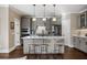 Well-appointed kitchen boasts stainless steel appliances, a center island, and pendant lighting at 2234 Kemmerlin St, Johns Island, SC 29455