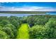 An aerial view of a beautiful green space and marshland at 2287 Shoreline Dr, Johns Island, SC 29455
