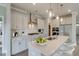 Modern kitchen featuring stainless steel appliances, white cabinets, and a spacious center island at 2703 Grange Cir, Summerville, SC 29486