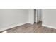 Neutral bedroom features wood-look floors and modern trim at 2807 Grange Cir, Summerville, SC 29486