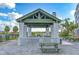 Picturesque outdoor pavilion with brick accents and picnic tables, perfect for relaxing and enjoying community gatherings at 307 Morning Marsh Ln, Charleston, SC 29492