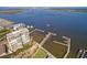 Gorgeous aerial view of the harbor, bridge, and waterfront community with private docks at 330 Concord St # 12C, Charleston, SC 29401
