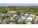 Vibrant aerial perspective of a residential area near waterways, featuring a mix of modern homes and natural landscapes at 371 Bridgetown Pass, Mount Pleasant, SC 29464