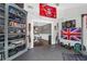 Home gym featuring work out equipment, shelving, and sports memorabilia at 4752 Trailside Ct # B, North Charleston, SC 29418