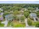 An aerial view of a home situated along a waterfront with mature landscaping enhancing curb appeal at 634 Lynne Ave, Charleston, SC 29412