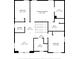 Detailed floor plan showcasing bedroom and bath dimensions at 7164 Sweetgrass Blvd, Hanahan, SC 29410