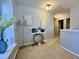 Upstairs hallway featuring carpet, neutral walls, and decor at 7277 Sweetgrass Blvd, Hanahan, SC 29410