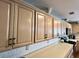 Elegant kitchen cabinets with white subway tile backsplash at 7277 Sweetgrass Blvd, Hanahan, SC 29410