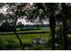 Scenic backyard with a wooden deck, waterfront, and American flag, surrounded by lush marshland and trees at 79 Trailing Vine Way, Kiawah Island, SC 29455