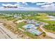 Aerial view of a Beach Club offering beach access, swimming pools, and lounge seating at 79 Trailing Vine Way, Kiawah Island, SC 29455