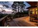 Charming backyard deck provides a peaceful retreat with scenic views of nature and marsh at 79 Trailing Vine Way, Kiawah Island, SC 29455