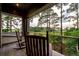 Relaxing screened porch with views of the marsh and wildlife at 79 Trailing Vine Way, Kiawah Island, SC 29455