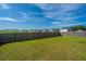 Spacious backyard with a wooden privacy fence, perfect for outdoor activities and enjoying the serene surroundings at 109 Lyra Ln, Summerville, SC 29486