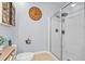 Neat bathroom featuring walk-in shower and neutral colored walls at 158 Balsam Cir, Summerville, SC 29485