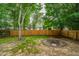 View of the back yard and wooden fence of the home from a slightly elevated position at 1629 Jorrington Street St, Mount Pleasant, SC 29466