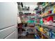 Well-organized pantry with ample shelving, providing plenty of storage space for food and household items at 1630 Mermentau St, Mount Pleasant, SC 29466