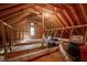 Spacious unfinished attic area for potential storage and/or a creative living space at 1872 Staffwood Rd, Johns Island, SC 29455