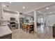 Spacious open-concept kitchen with an island and stainless steel appliances flows seamlessly into the living area at 2004 Hammond Dr, Mount Pleasant, SC 29466