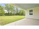 Spacious backyard view from the covered patio at 214 Bilge Rd, Ridgeville, SC 29472