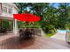 Backyard deck with patio dining set, offering relaxing outdoor entertainment space at 3171 Pignatelli Cres, Mount Pleasant, SC 29466