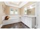 Elegant bathroom featuring a soaking tub, double vanity, and stylish tile flooring at 3171 Pignatelli Cres, Mount Pleasant, SC 29466