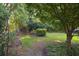 Well-maintained backyard featuring lush greenery, mature trees, and a sense of peaceful seclusion at 344 Canterbury Rd, Charleston, SC 29407
