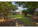 Beautiful backyard featuring a well-maintained lawn and tree-lined perimeter offering a serene outdoor space at 344 Canterbury Rd, Charleston, SC 29407