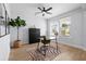 Bright home office with neutral walls, wood floors, and large windows providing ample natural light at 347 Ripple Park Dr, Summerville, SC 29486