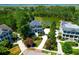 Aerial view of a stunning property showing its proximity to a peaceful body of water at 391 Evian Way, Mount Pleasant, SC 29464